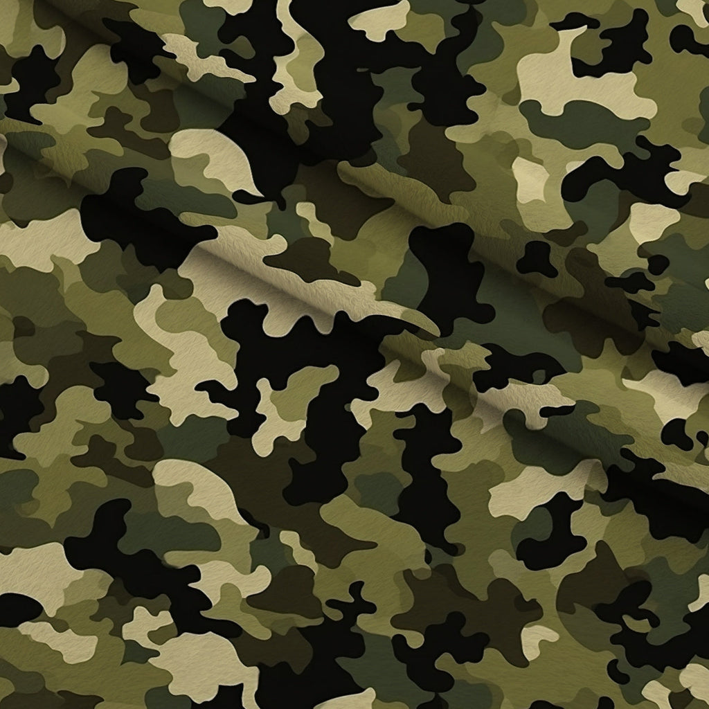 Woodland Recon Pattern 6 Fleece Fabric — fleece fabric folded close-up preview (mv-fleece-v1:lying)
