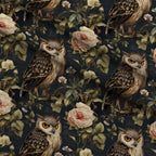 Woodland Watchers Pattern 12 Fleece Fabric — fleece fabric folded close-up preview (mv-fleece-v1:lying)