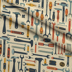 Wrench Works Pattern 10 Fleece Fabric — fleece fabric folded close-up preview (mv-fleece-v1:lying)