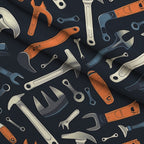 Wrench Works Pattern 5 Fleece Fabric — fleece fabric folded close-up preview (mv-fleece-v1:lying)