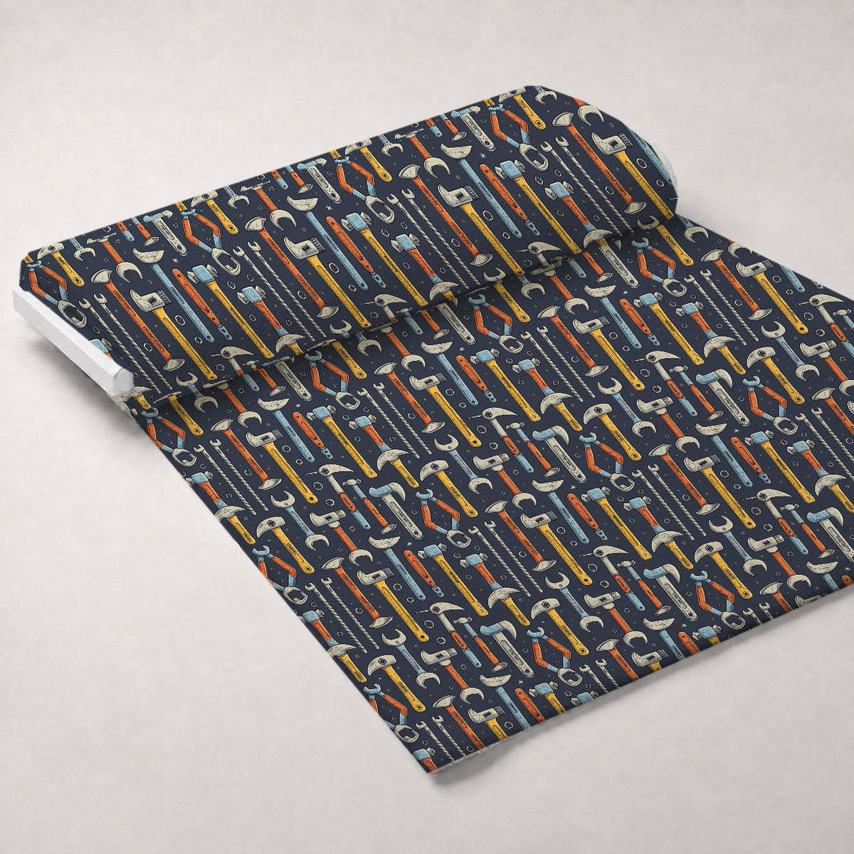 Wrench Works Pattern 6 Fleece Fabric — fleece fabric unrolled bolt preview (mv-fleece-v1:bolt)