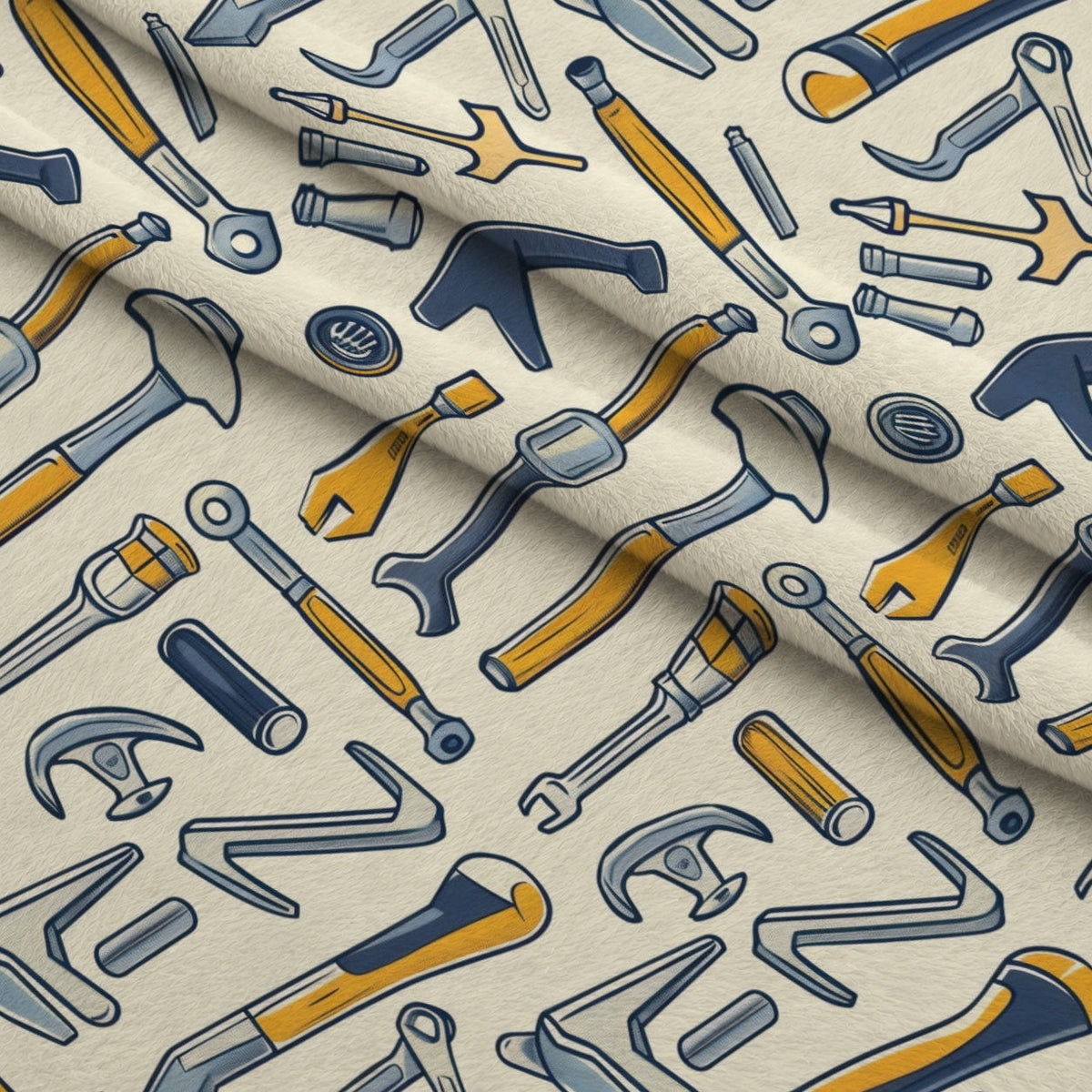 Wrench Works Pattern 7 Fleece Fabric — fleece fabric folded close-up preview (mv-fleece-v1:lying)