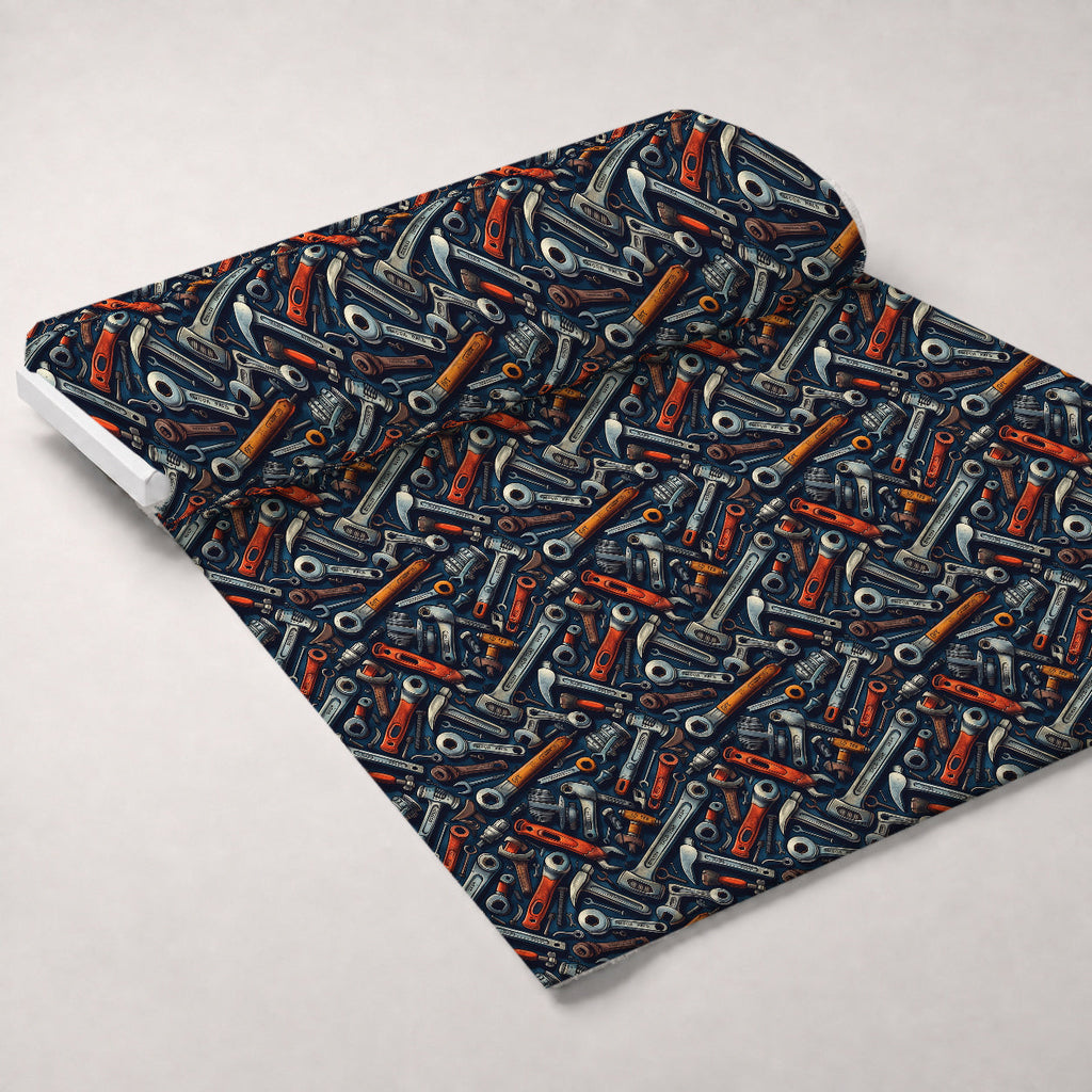Wrench Works Pattern 9 Fleece Fabric — fleece fabric unrolled bolt preview (mv-fleece-v1:bolt)