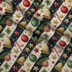 Yuletide Baubles Pattern 4 Fleece Fabric — fleece fabric folded close-up preview (mv-fleece-v1:lying)