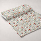 Yuletide Hare Pattern 38 Fleece Fabric — fleece fabric unrolled bolt preview (mv-fleece-v1:bolt)