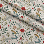 Yuletide Hare Pattern 38 Fleece Fabric — fleece fabric folded close-up preview (mv-fleece-v1:lying)