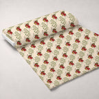 Yuletide Hare Pattern 41 Fleece Fabric — fleece fabric unrolled bolt preview (mv-fleece-v1:bolt)