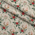Yuletide Hare Pattern 44 Fleece Fabric — fleece fabric folded close-up preview (mv-fleece-v1:lying)
