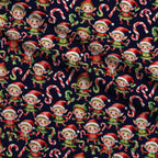Yuletide Whimsy Pattern 10 Fleece Fabric — fleece fabric folded close-up preview (mv-fleece-v1:lying)