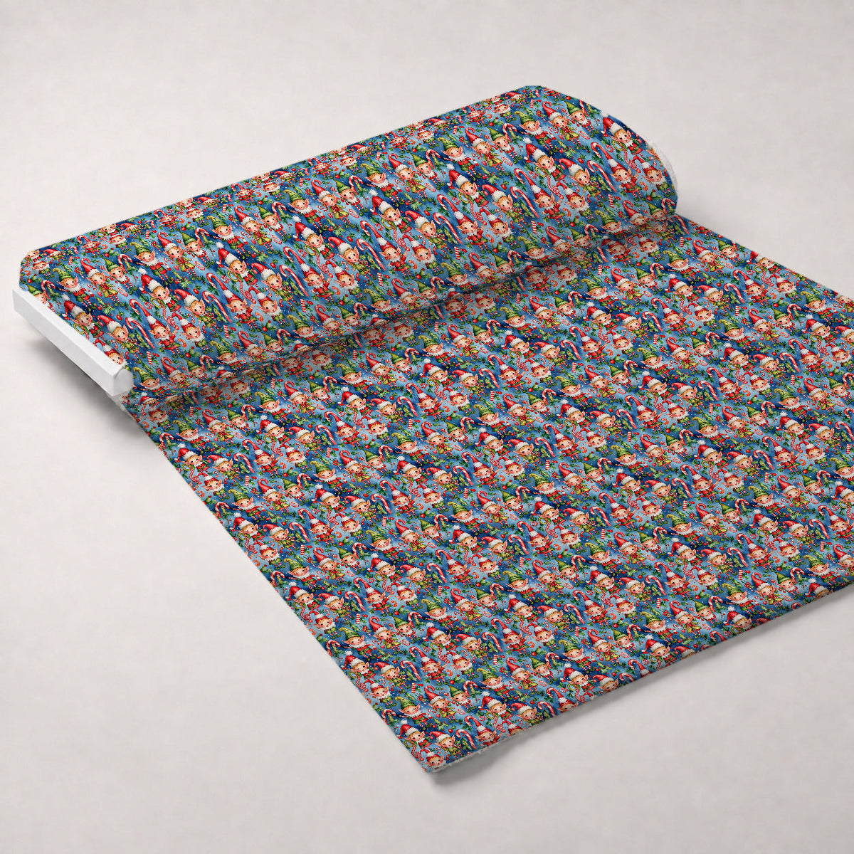 Yuletide Whimsy Pattern 7 Fleece Fabric — fleece fabric unrolled bolt preview (mv-fleece-v1:bolt)