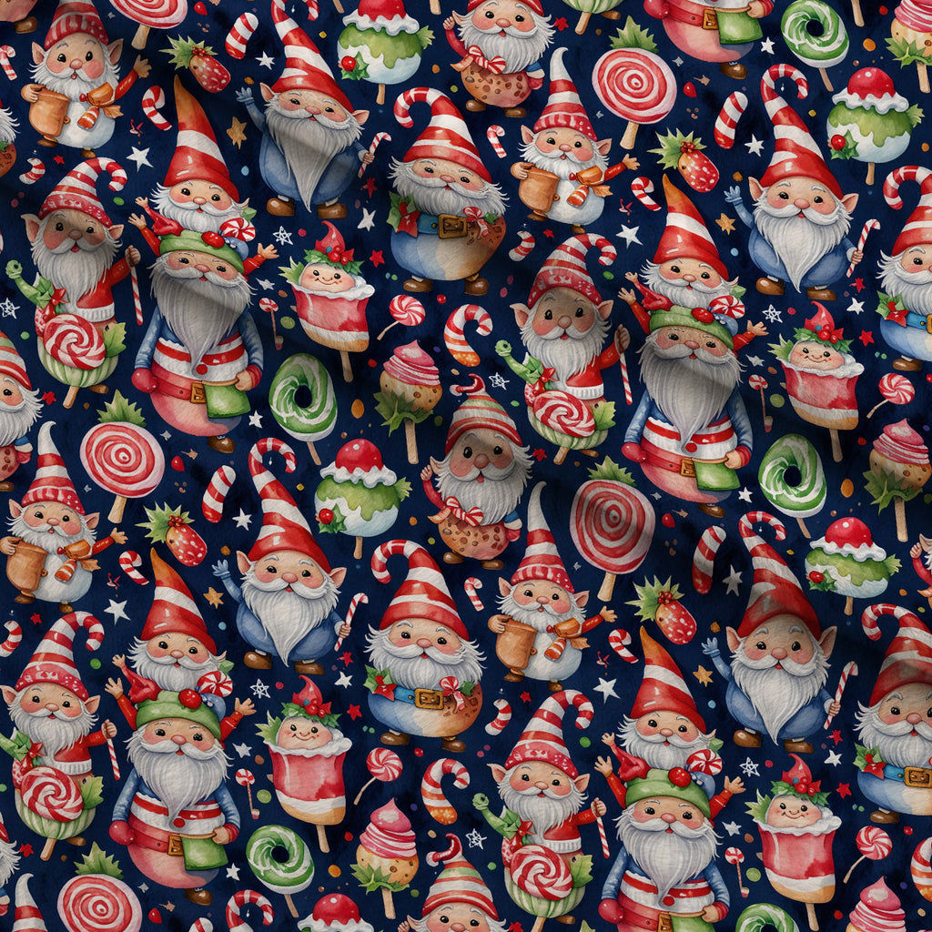Yuletide Whimsy Pattern 9 Fleece Fabric — fleece fabric folded close-up preview (mv-fleece-v1:lying)
