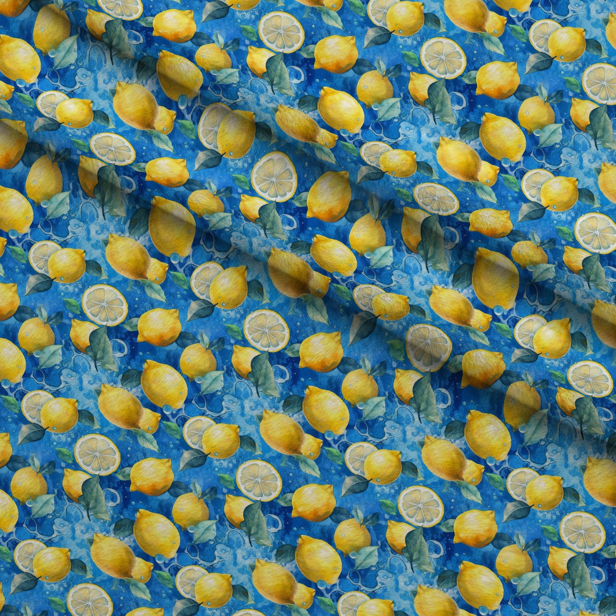Zesty Grove Pattern 8 Fleece Fabric — fleece fabric folded close-up preview (mv-fleece-v1:lying)